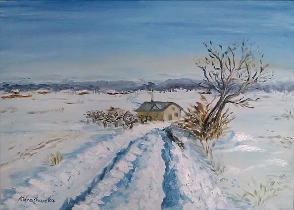 Kamila Dobrowolska Karaczewska - Winter in the countryside