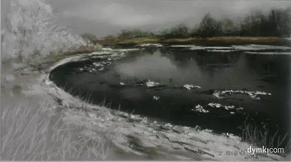Zbigniew Bień - Winter by the river