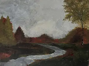 Antonina Mirczak, cold current, Acrylic painting - canvas, 40 x 30