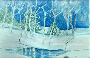 Wieter Wieter - the winter and birch