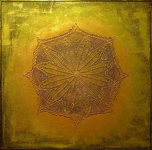 Krystyna Ciećwierska - And gold pajęczarka