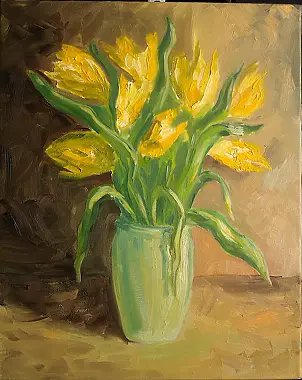   - yellow Tulips