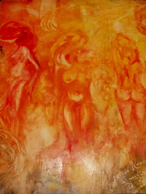 Barbara Obertynska - yellow angels