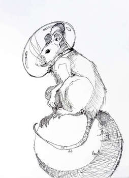 "Cosmonaut Mouse" - Adriana Laube