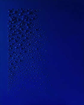 Abstract, Blue / Cobalt / Ultramarine painting. - Adriana Plucha
