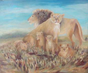 "Löwenfamilie" - Agata Mazuś