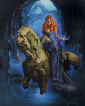 Fiery on a stone horse - Agnieszka  Morysiak