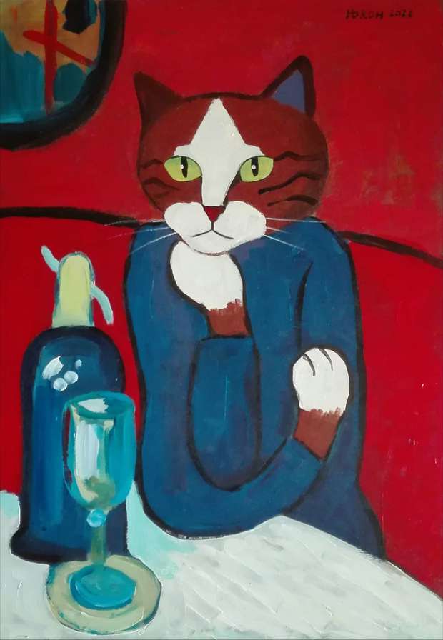 Katze nach Picasso Aleksander Poroh