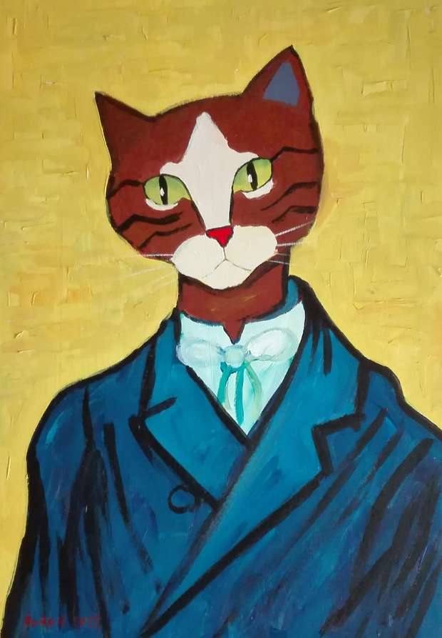 Le chat selon van Gogh Aleksander Poroh