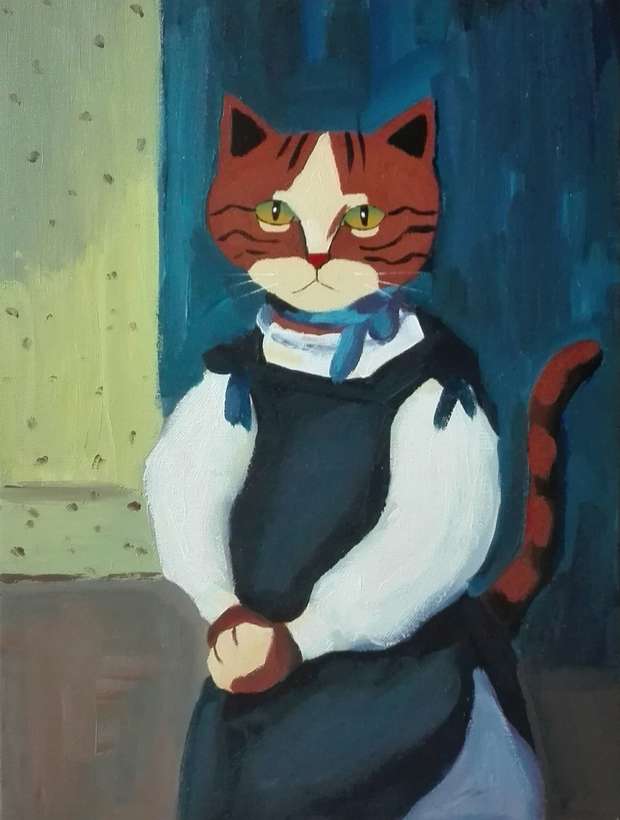 Kotka według Renoira Aleksander Poroh