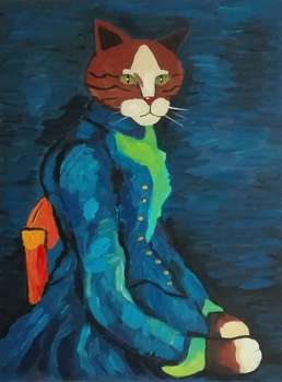 Un chat selon Van Gogh - Aleksander Poroh