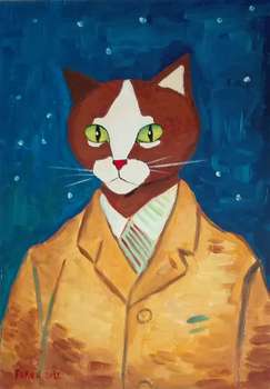 Un chat selon Van Gogh - Aleksander Poroh