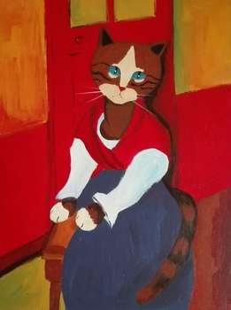 Kätzchen nach Modigliani - Aleksander Poroh