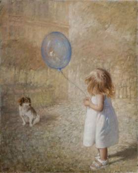 Girl with balloon - Alina Sibera