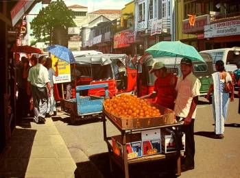 Kandy-stall with oranges - Andrzej A Sadowski