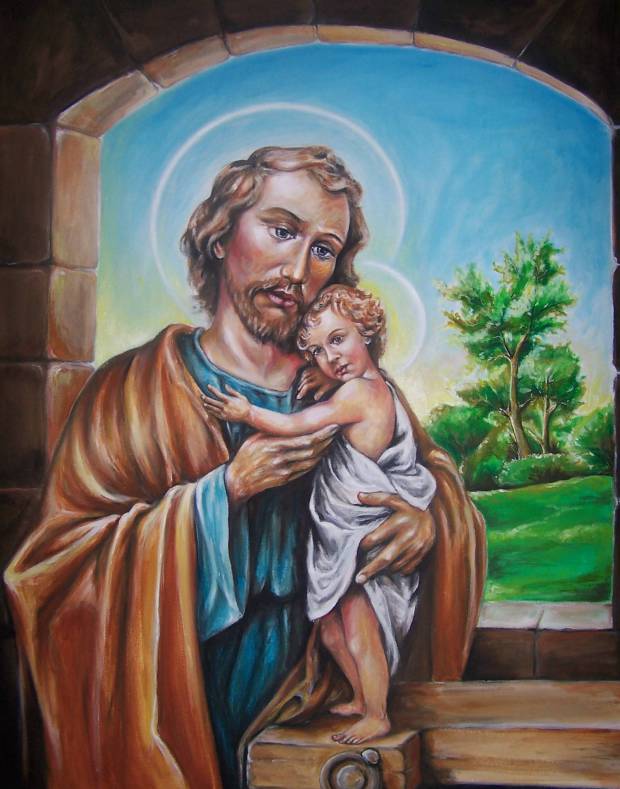 św. Józef z Jezuskiem Andrzej Myśliwiec
