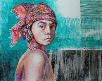 "Colorful scarf" - Anita Kuchta Kurasińska