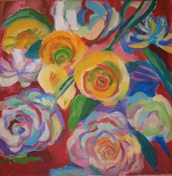 Cream roses - Anna Borcz