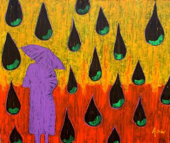 kobieta z parasolem - Arkadiusz Świderski