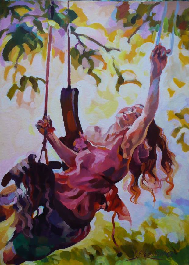 Woman on a swing (Looks 9). Barbara Gulbinowicz