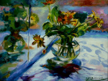 Żółte kwiatki - Barbara Gulbinowicz