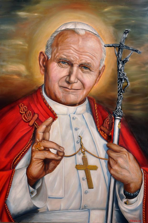 Le Pape Jean-Paul II - regarder dans MON COEUR Beata Bembnik