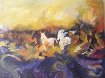 Pędzące konie - Bozena Chlopecka