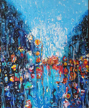 And the rain behind the glass - Danuta Kolis