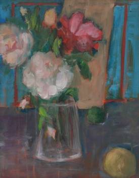 Kwiaty z czerwoną ramką - Dariusz Marzęta