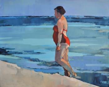 Walk (femme grecque sur la plage) - Doma Suszczyńska