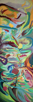 Левый диптих Abstractb XII абстрактная серия - Dominika Fedko-Wójs