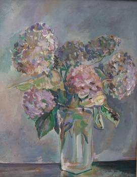 hydrangeas in a vase - Dorota Chwałek