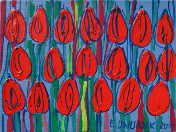 Tulipani rossi Edward Dwurnik