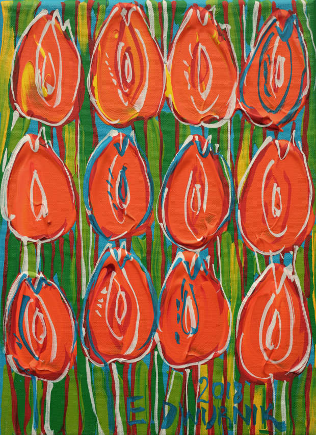 Pomarańczowe tulipany Edward Dwurnik