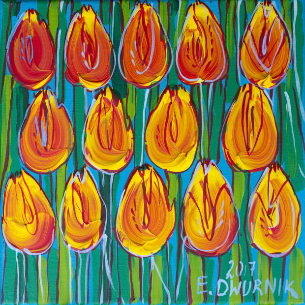 Żółte tulipany Edward Dwurnik