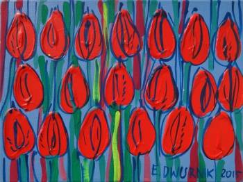 Czerwone Tulipany - Edward Dwurnik