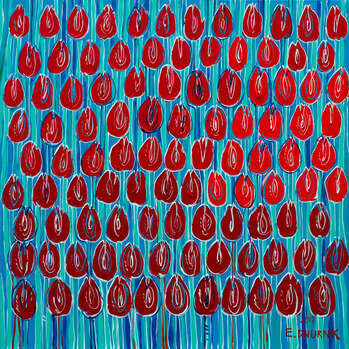 Rote Tulpen - Edward Dwurnik