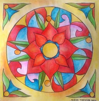 Mandala d'intention: l'énergie la vie, de la santé; 1er chakra - Elena Tronina