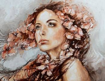Kwiaty we włosach - Elżbieta Brożek
