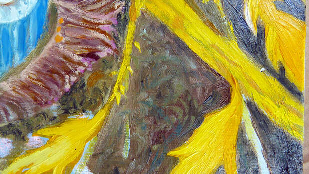Pejzaż z żółtymi gałęziami Elżbieta Goszczycka