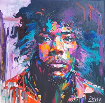 ,,Jimi Hendrix" - Emma Chodorowska