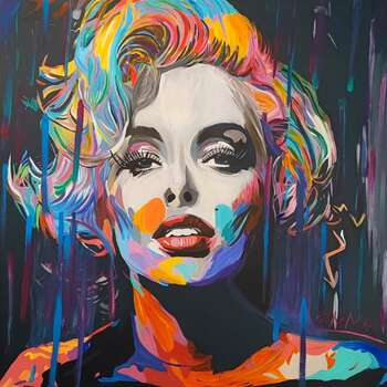 ,,Marilyn Monroe w deszczu 5" - Emma Chodorowska