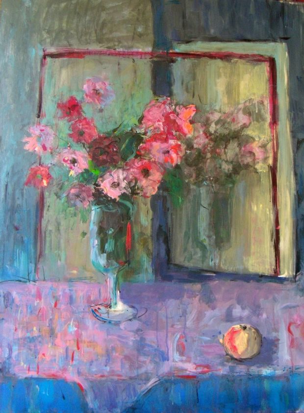 Flowers in a vase Ewa Widomska