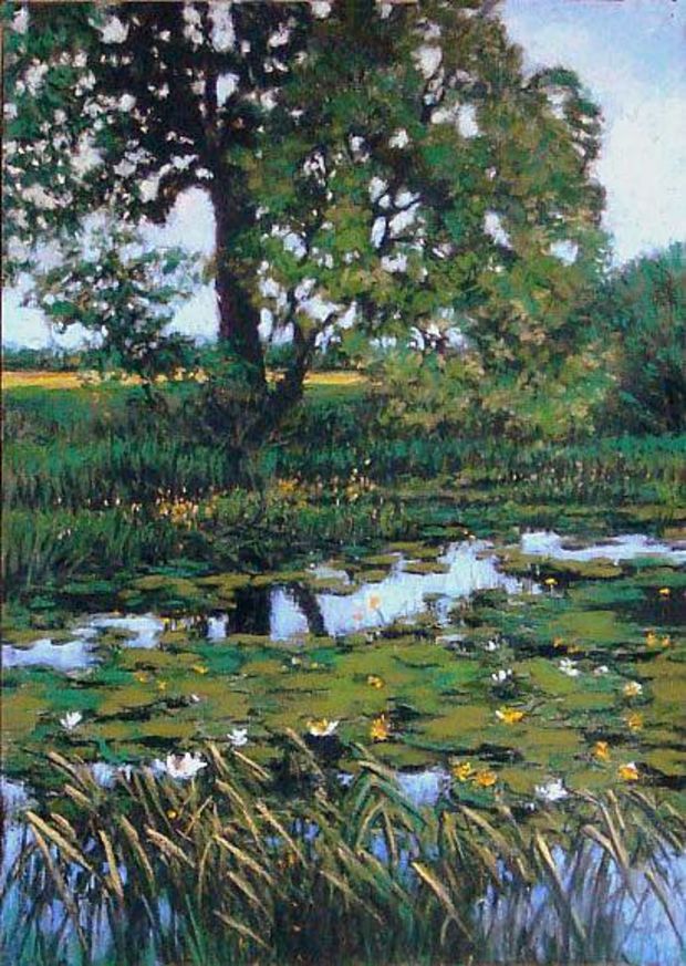 The pond - part of the triptych. 2 Grażyna Kulpińska