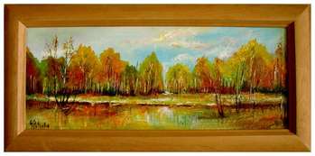 Magic of autumn oil painting - Grażyna Potocka