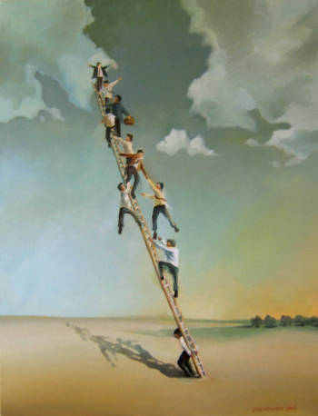 On the ladder - Grzegorz Ziółkowski