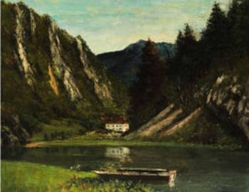 Le Doubs à la Maison Monsieur - Gustave Courbet