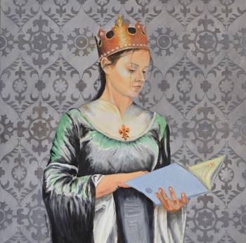 Jadwiga Andegaweńska portret - Halina Kaźmierczak