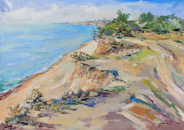 Cliff by the sea Henadzy Havartsou