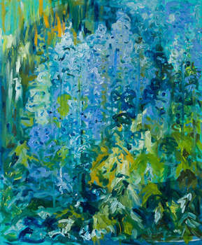 Niebieskie kwiaty - impresja - Ilona Milewska